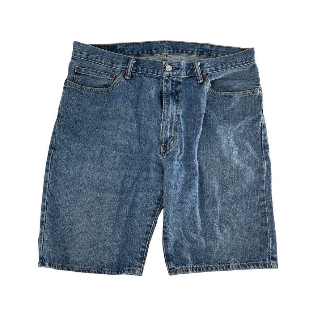 Vintage Levi's 505 Jorts Men's 38 Blue Y2K Baggy Denim 2000s 90s Wide Leg Skater
